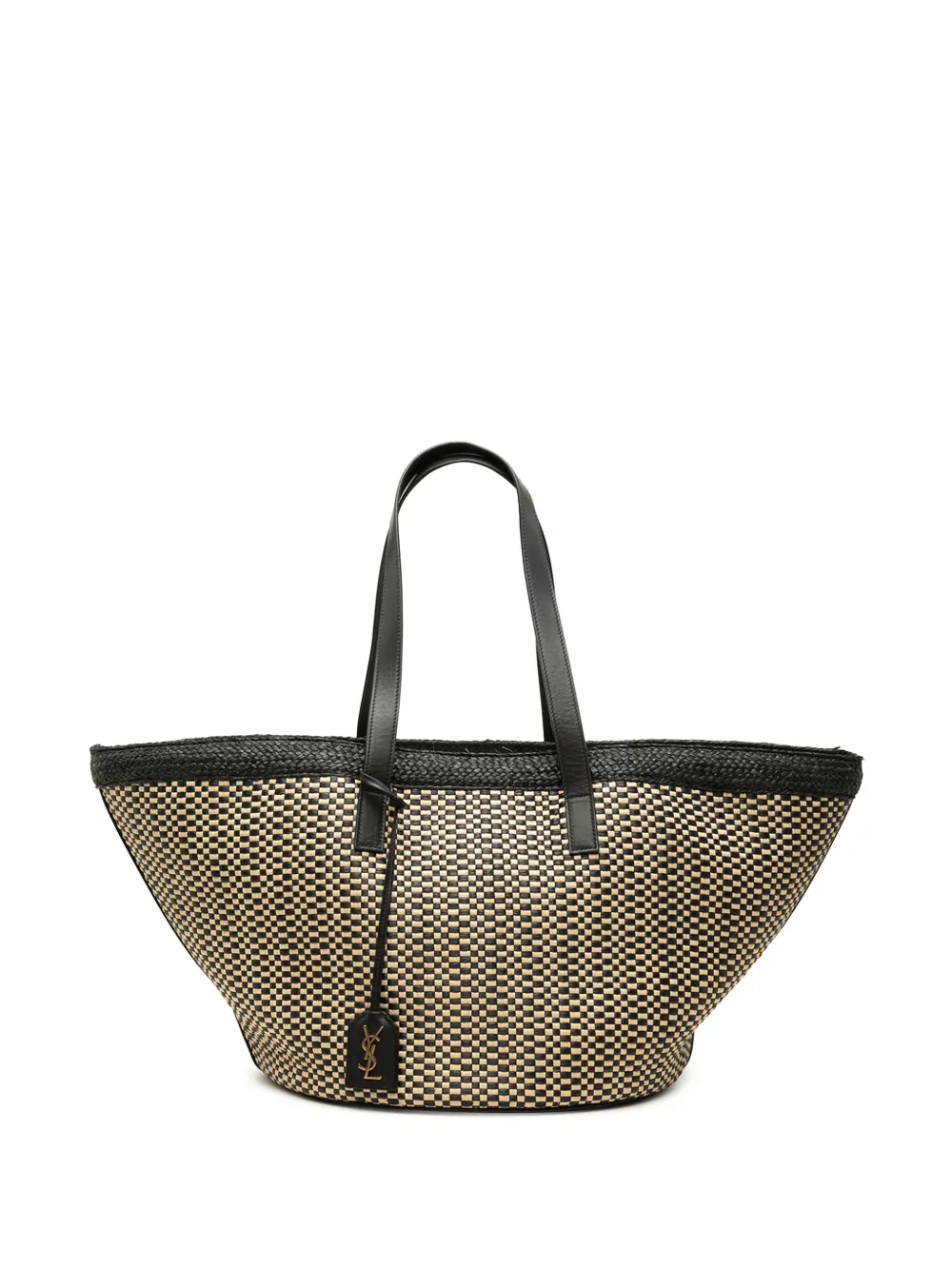 Saint Laurent Pre-Owned 2020 Medium Raffia Panier Basket Shopper tote bag - Neutrals