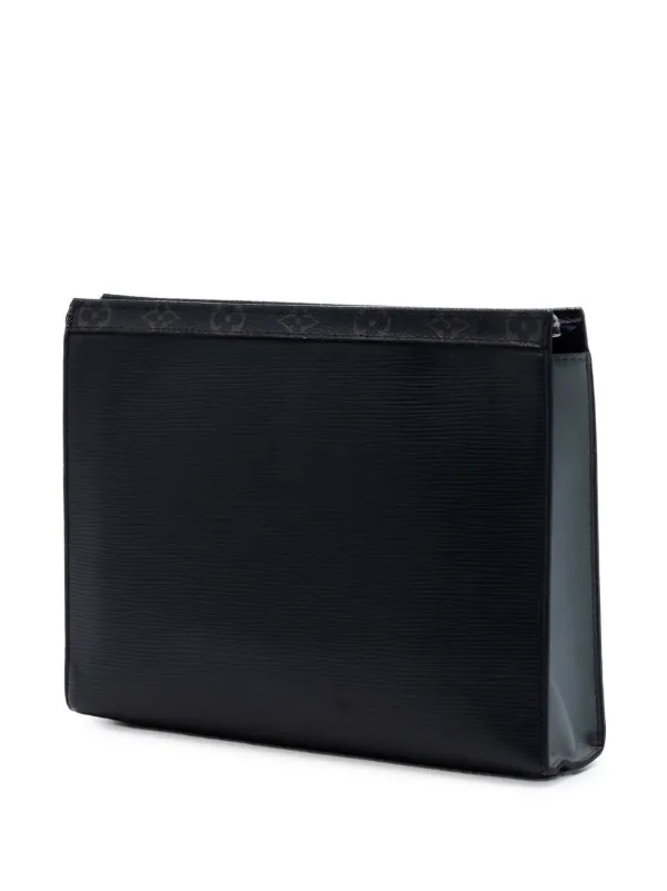 Louis Vuitton ブラック クラッチバッグ Louis Vuitton Pre-Owned 2017 Epi Monogram Eclipse Pochette Voyage