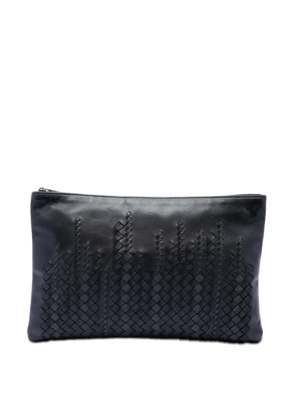 Bottega Veneta Pre-Owned Clutch Intrecciato con finiture in pelle 2012-2026 - Nero