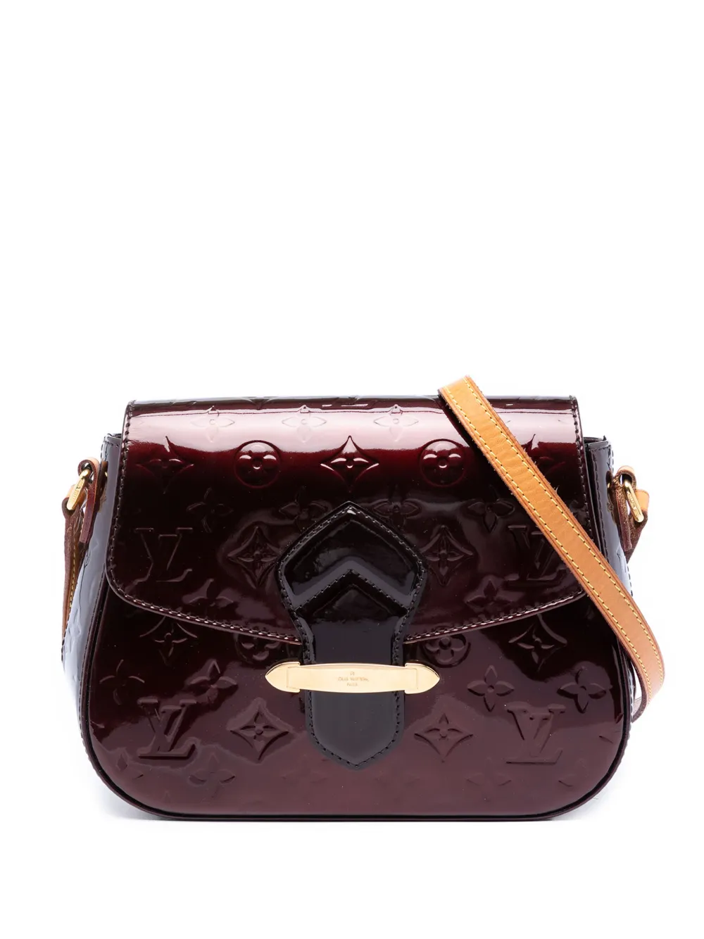 Louis Vuitton Pre-Owned 2012 Monogram Vernis Bellflower PM Umhängetasche - Rot
