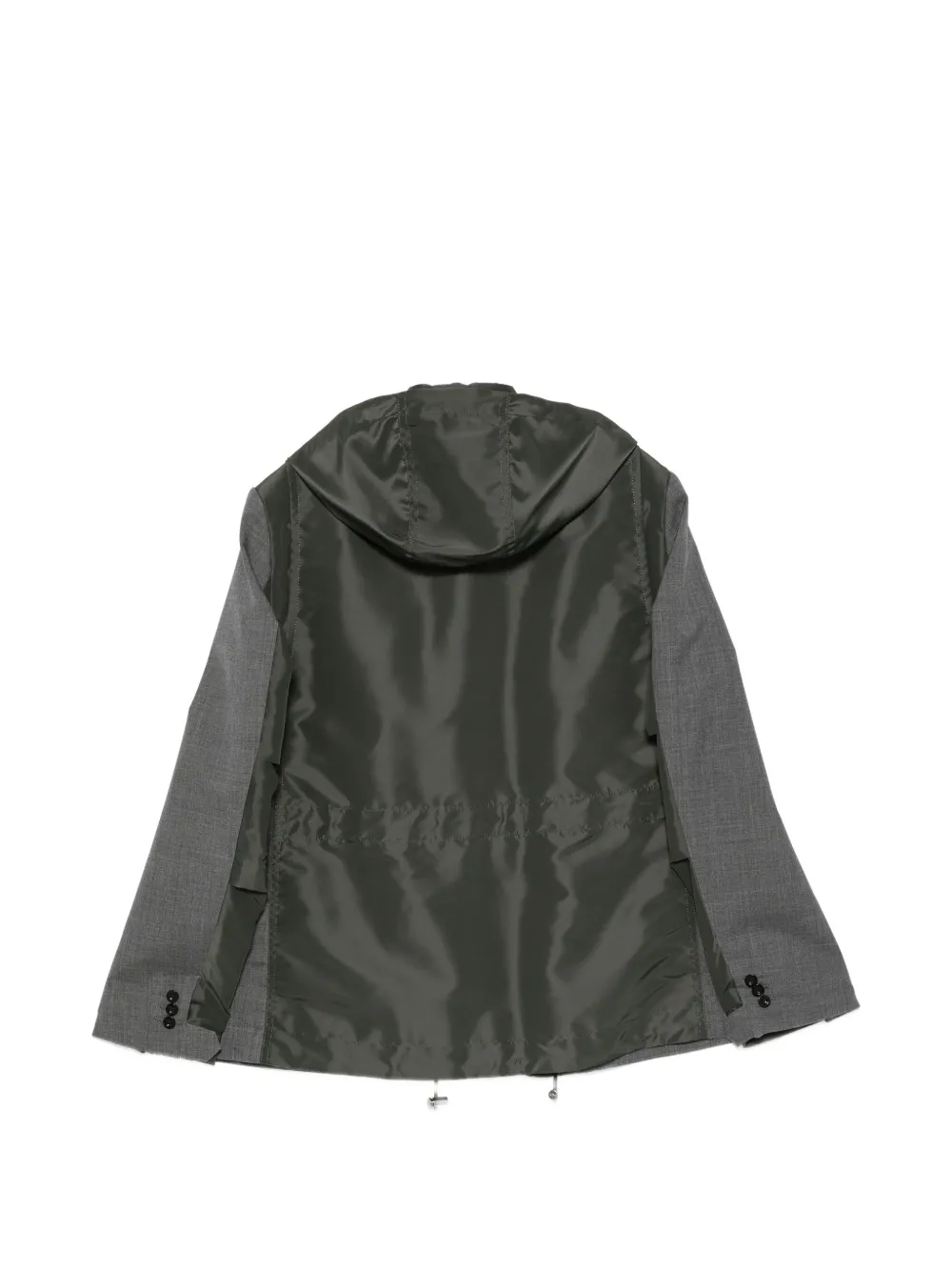 sacai Jack met capuchon en vlakken Grijs
