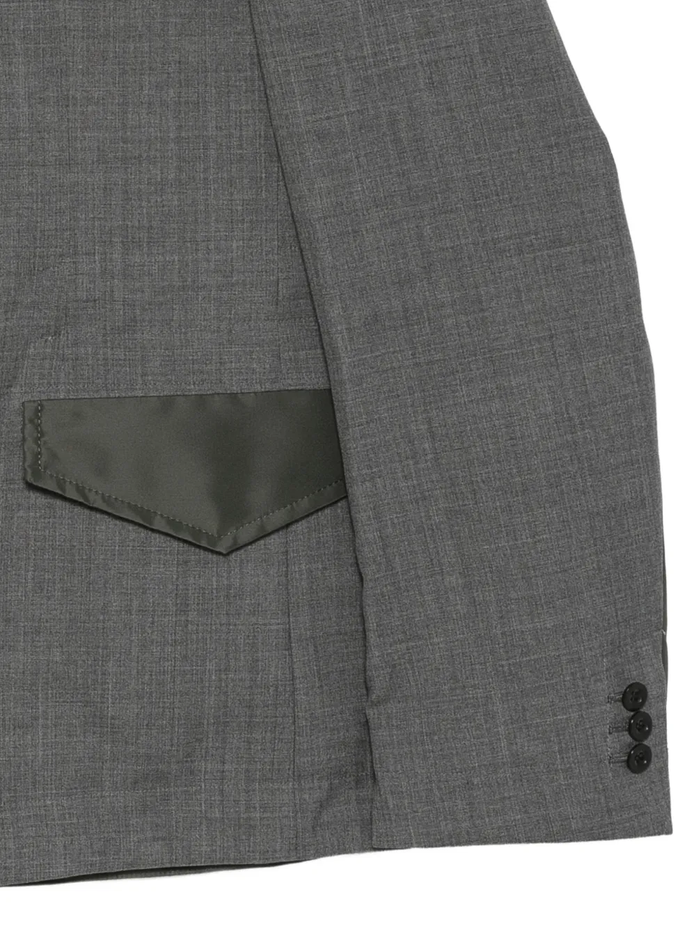 sacai Jack met capuchon en vlakken Grijs