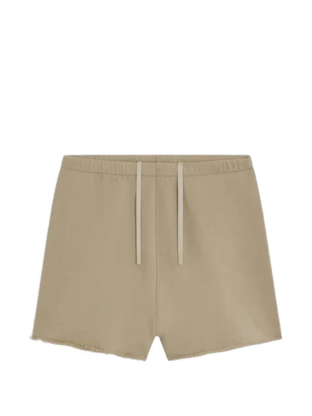 SWEET PANTS logo-patch raw-edge shorts