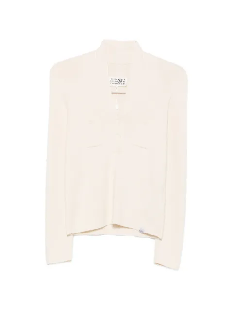 MM6 Maison Margiela V-neck pocket-detail sweater