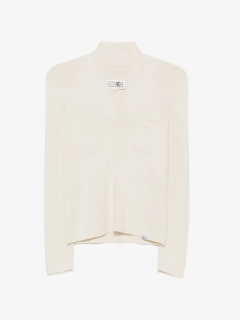 MM6 Maison Margiela V-neck pocket-detail sweater