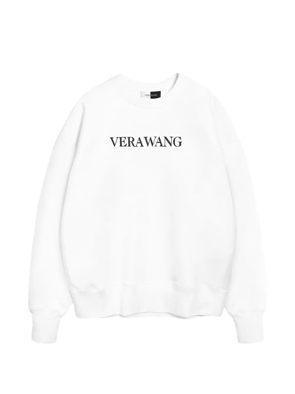 Vera Wang logo-print cotton sweatshirt - Bianco