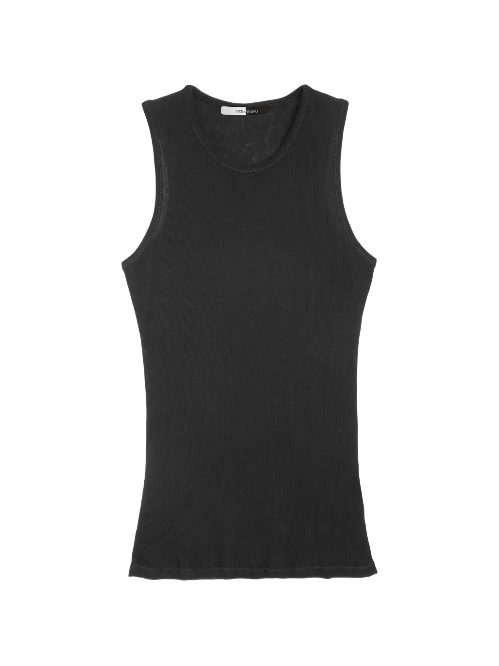 Vera Wang Tessa ribbed-knit cotton tank top - Nero