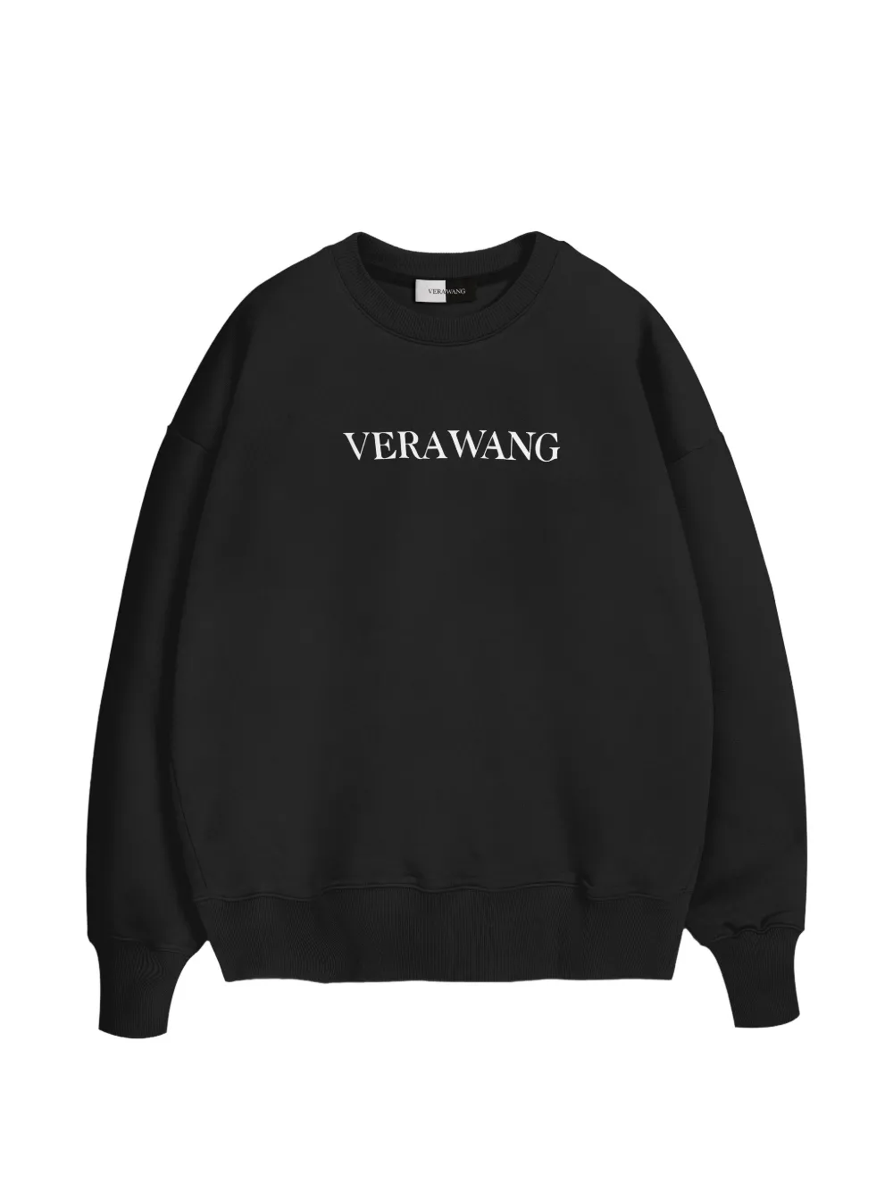 Vera Wang logo-print cotton sweatshirt - Nero