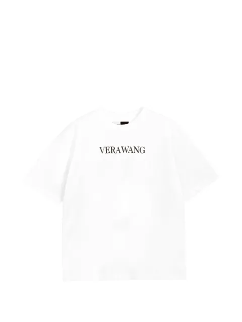 Vera Wang logo-print cotton T-shirt