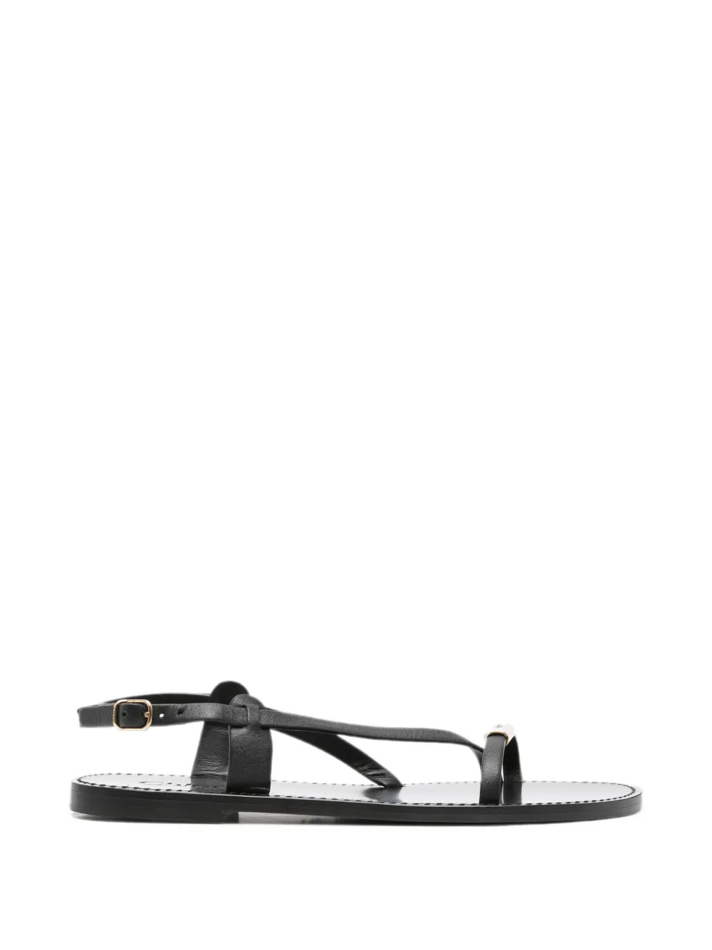 Chloé leather strappy sandals Zwart