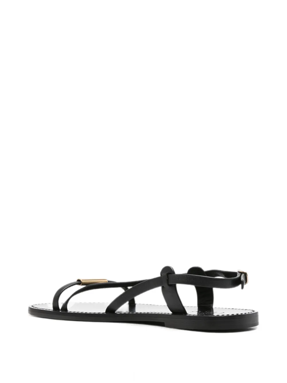 Chloé leather strappy sandals Zwart