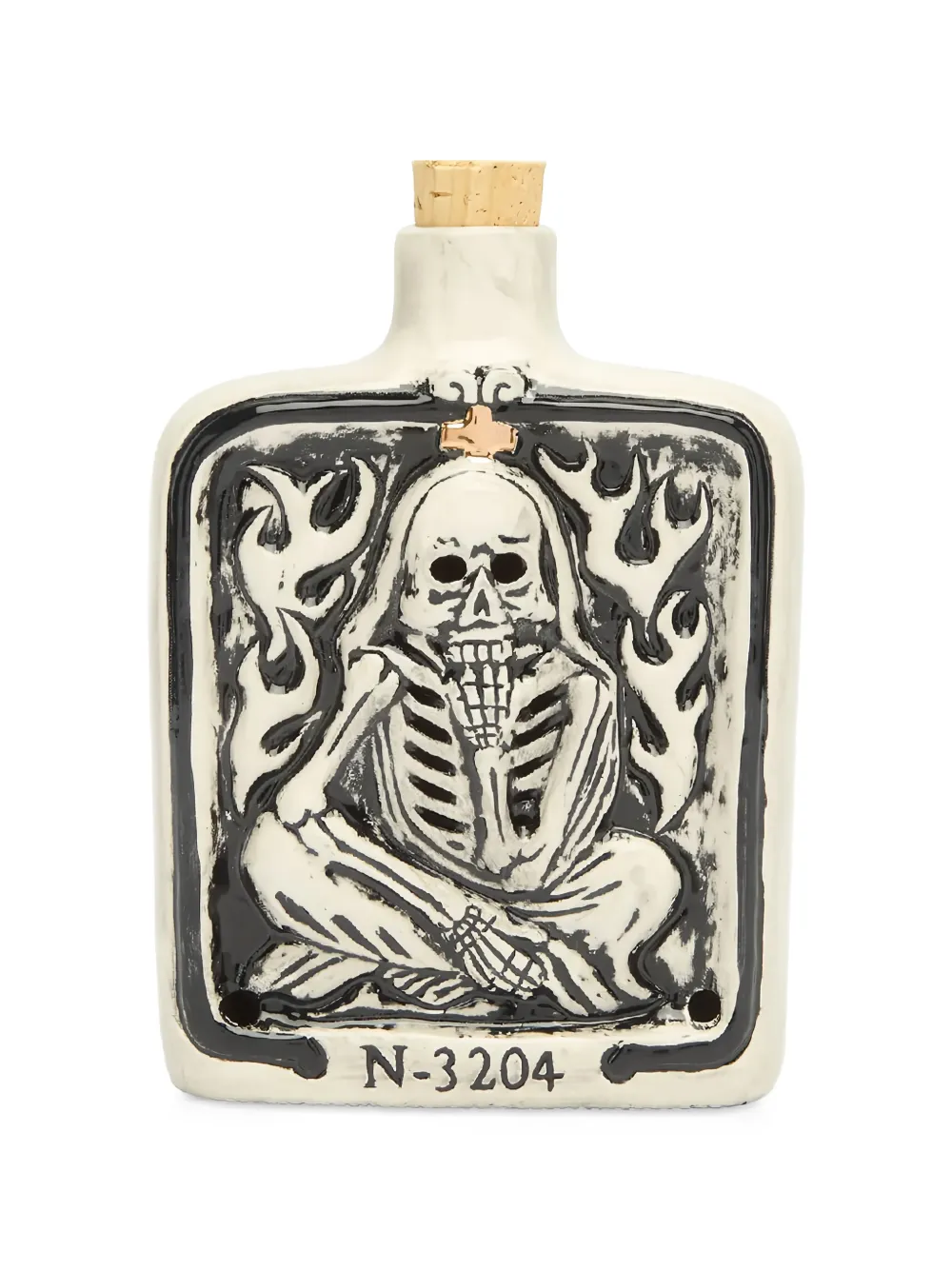 Neighborhood skull-embossed incense chamber - Nude
