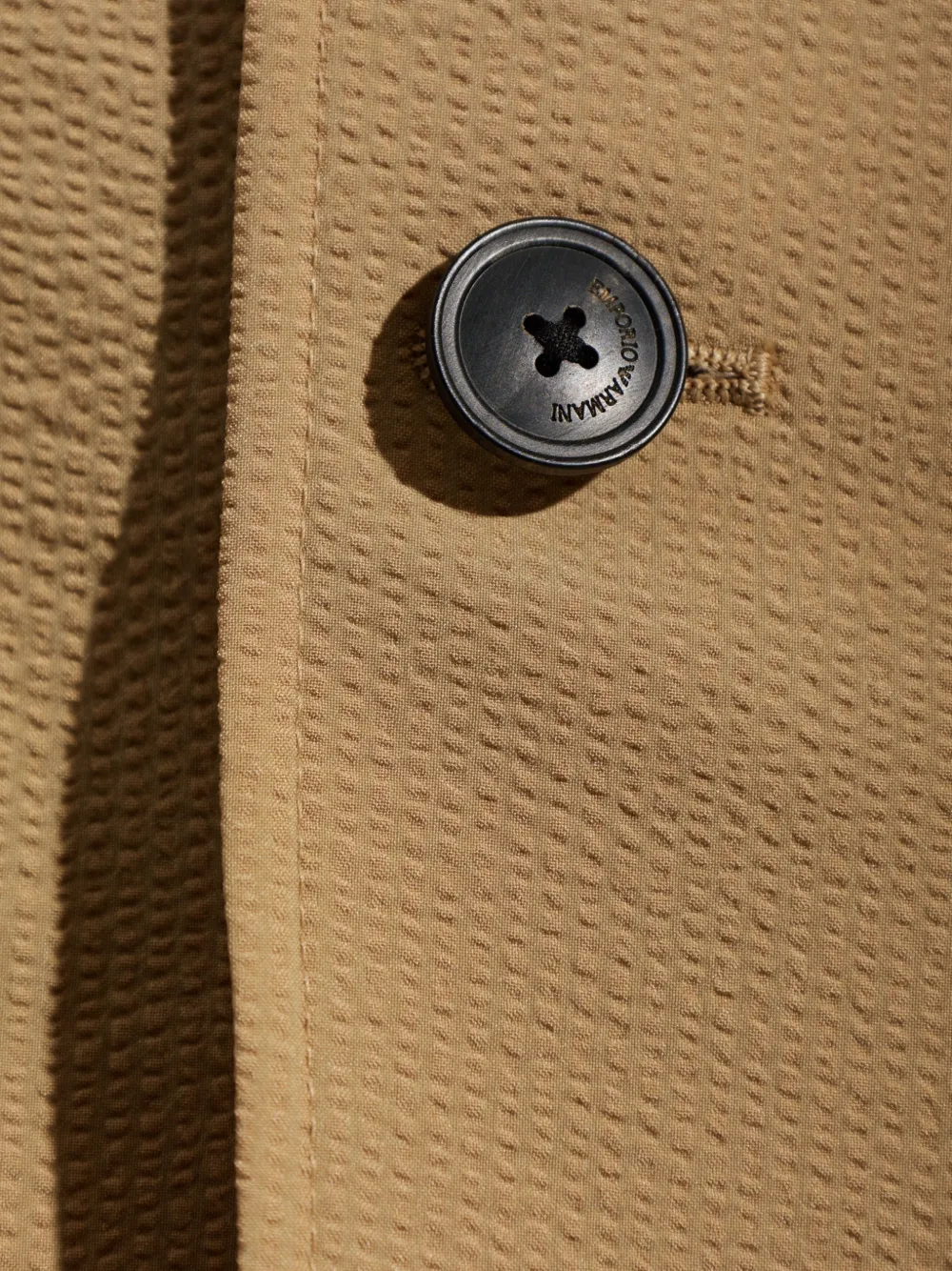Emporio Armani Blazer met dubbele opening Beige