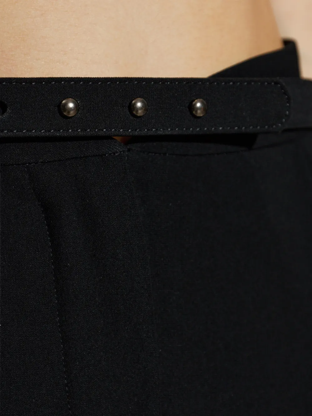 Emporio Armani Plooibroek met ceintuur Zwart