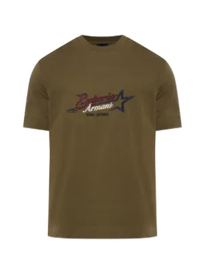 Giorgio Armani round-neck T-shirt | Brown | FARFETCH ID