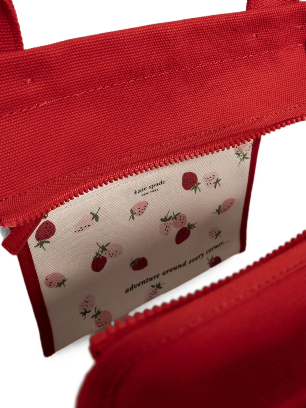Kate Spade Dash shopper met logopatch Rood