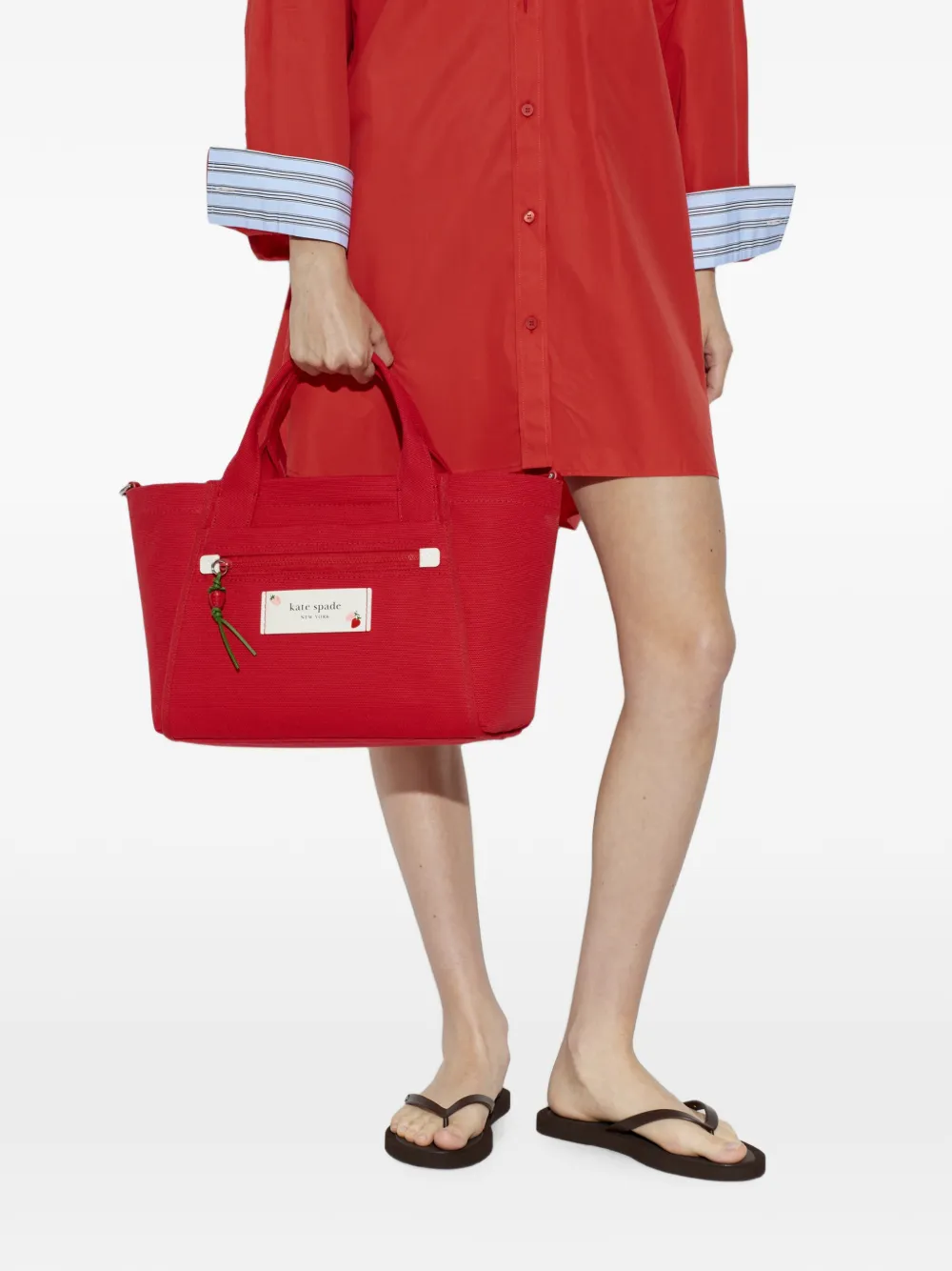 Kate Spade Dash shopper met logopatch Rood