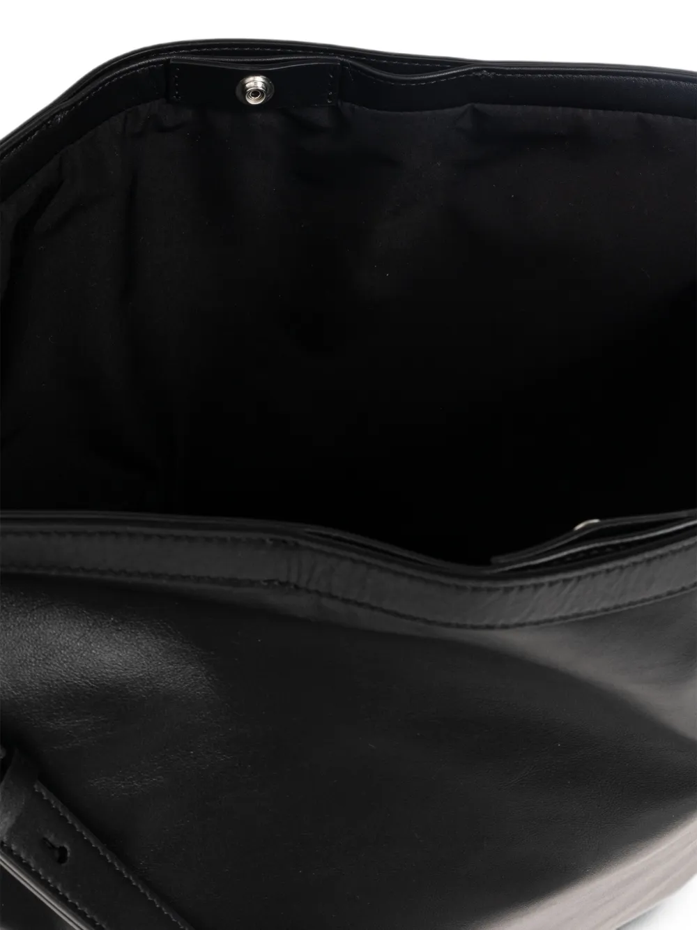 Jil Sander Grote rechthoekige schoudertas met logo-detail Zwart