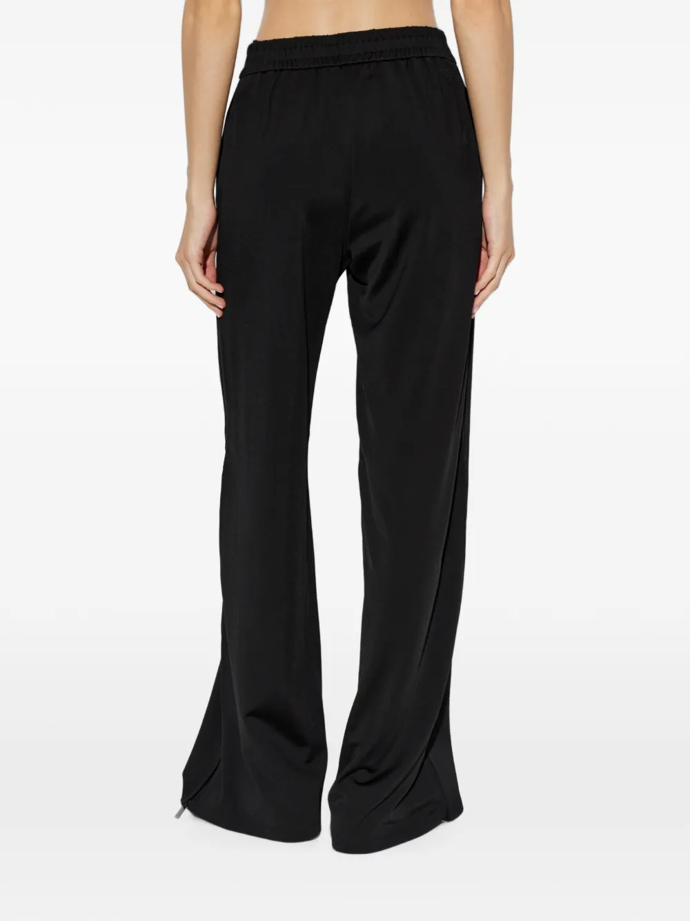 Emporio Armani Broek met wijde pijpen Zwart