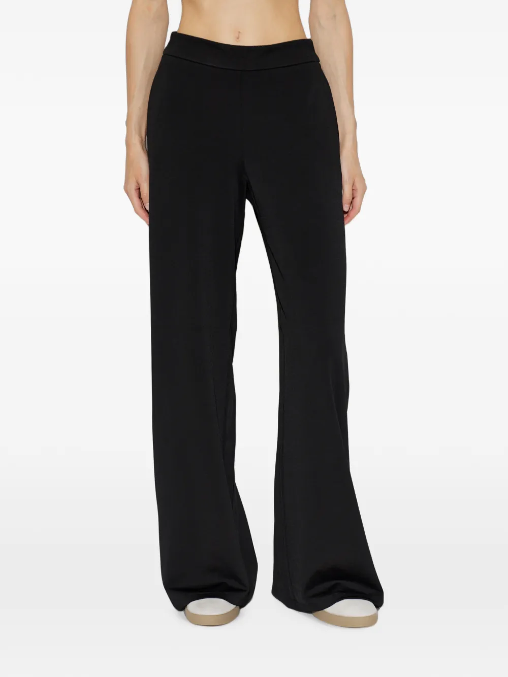 Emporio Armani Broek met wijde pijpen Zwart