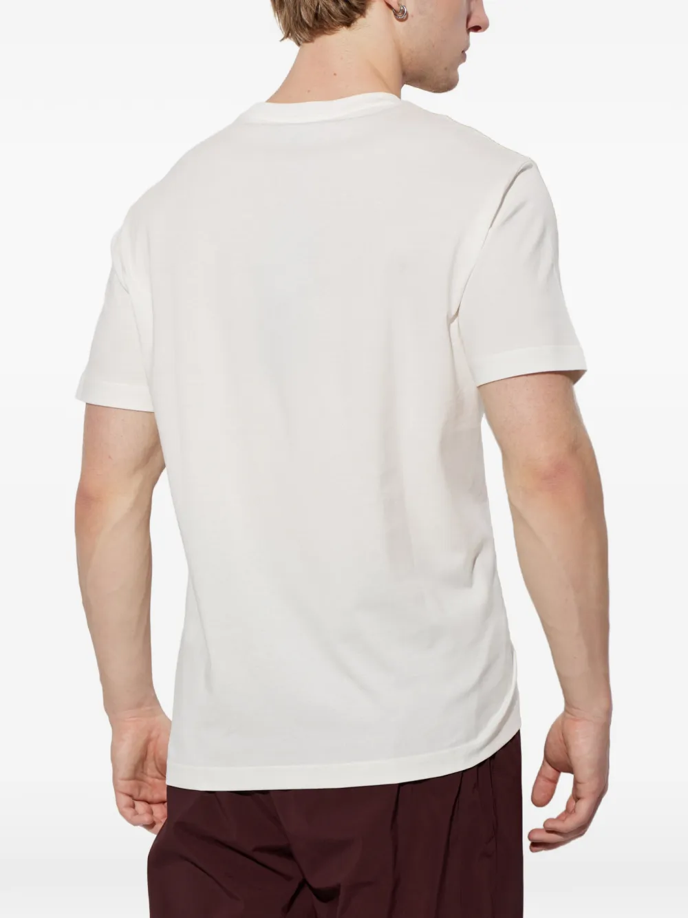Emporio Armani T-shirt met geborduurd logo Wit