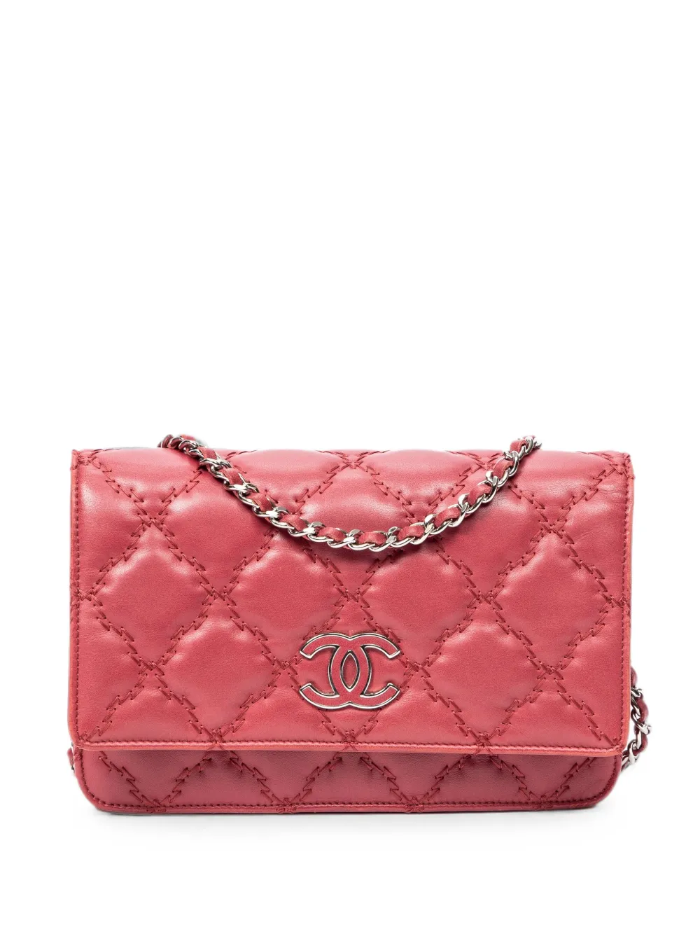 CHANEL Pre-Owned Double Stitch Hampton shoulder bag - Rot