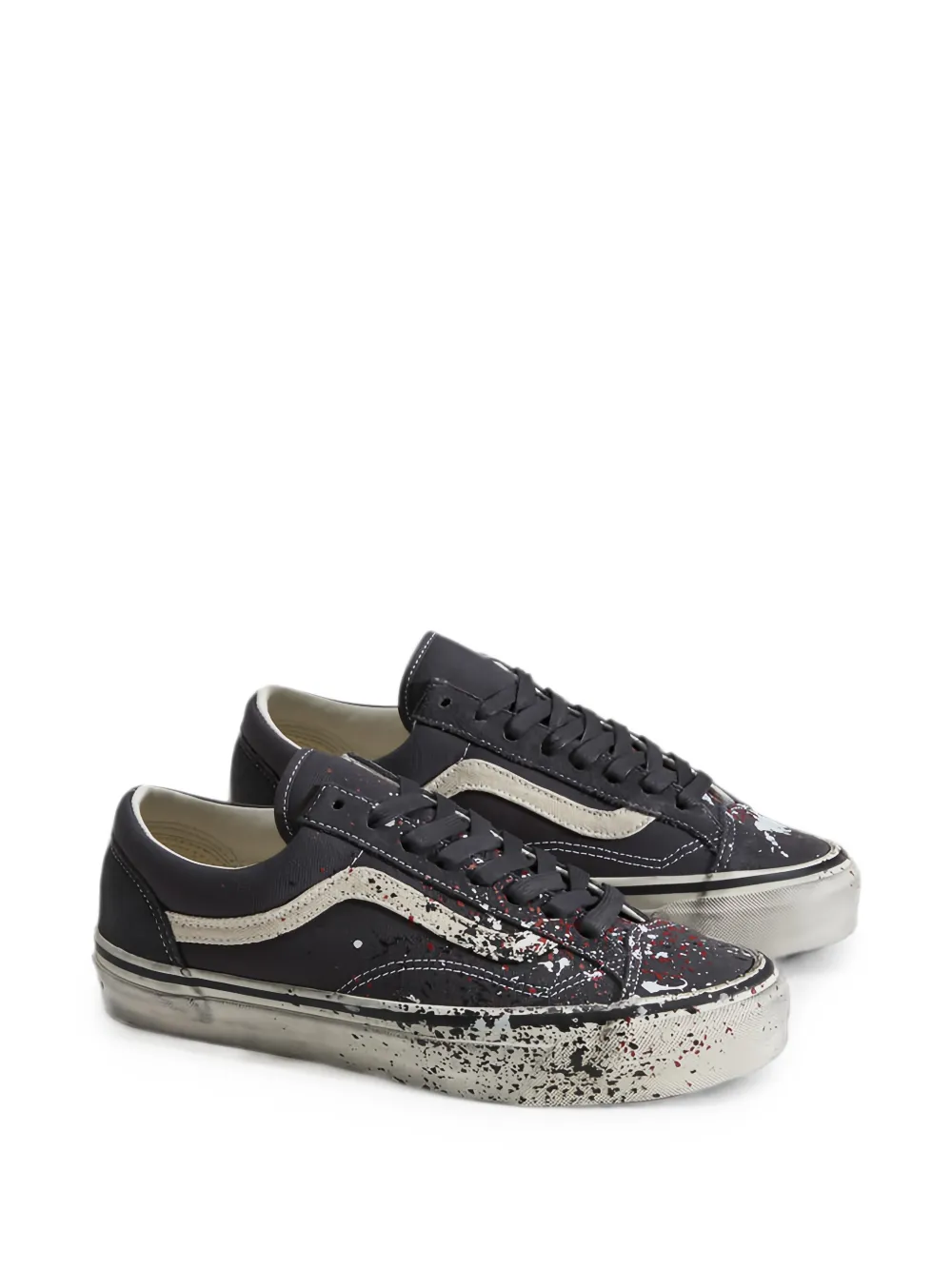 Vans Premium Old Skool 36 paint-splatter sneakers Grijs