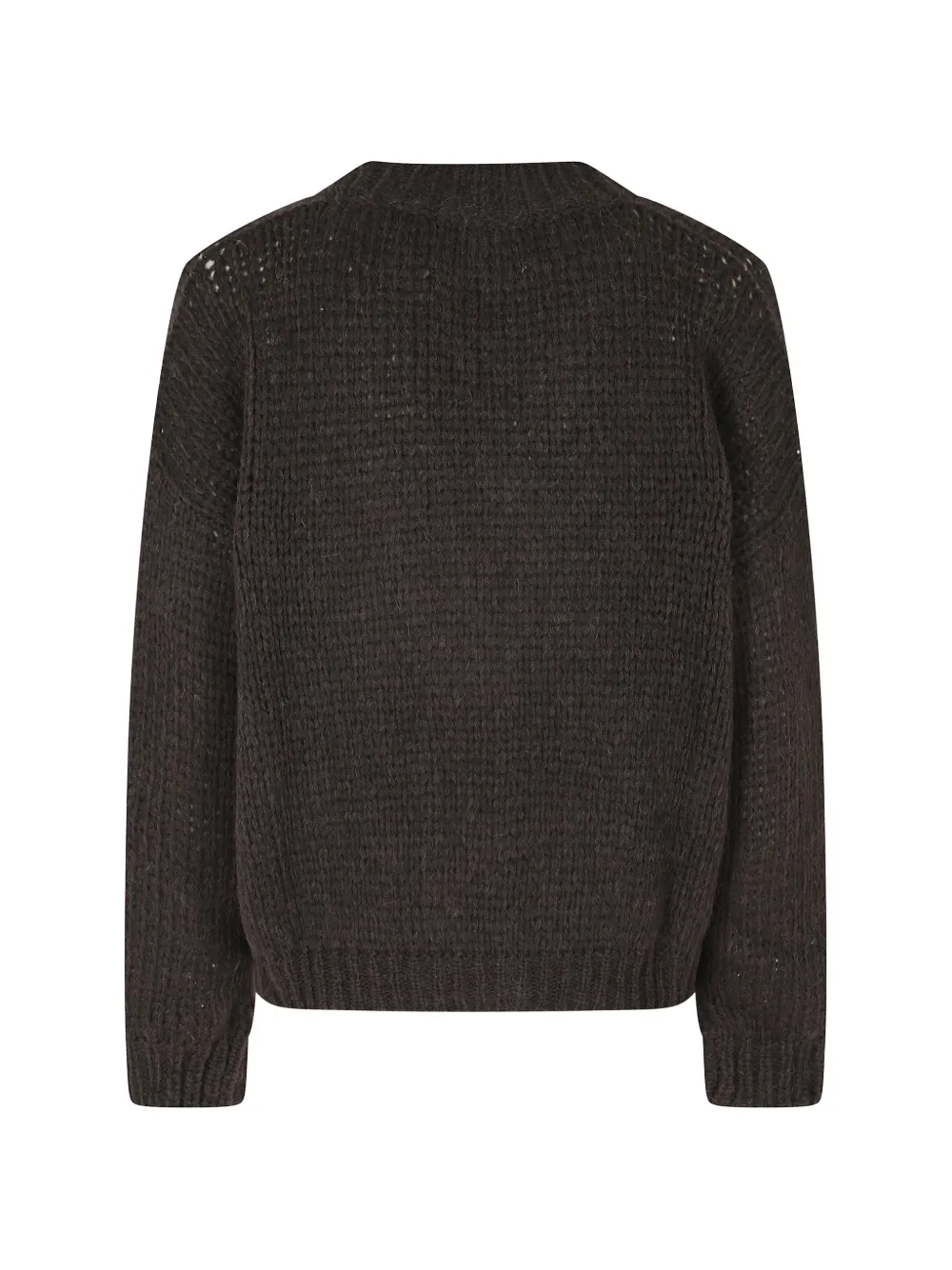 Roberto Collina Grofgebreid vest Bruin