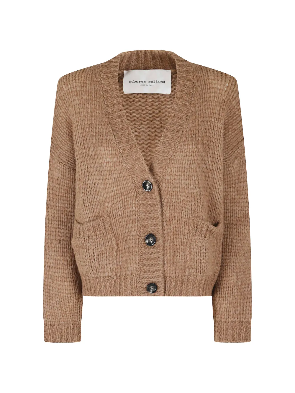 Roberto Collina chunky-knit V-neck cardigan - Braun