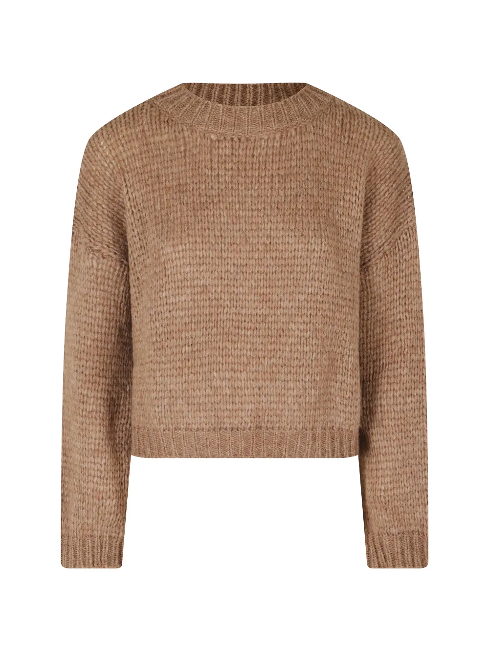 Roberto Collina chunky-knit crew-neck sweater - Marrone