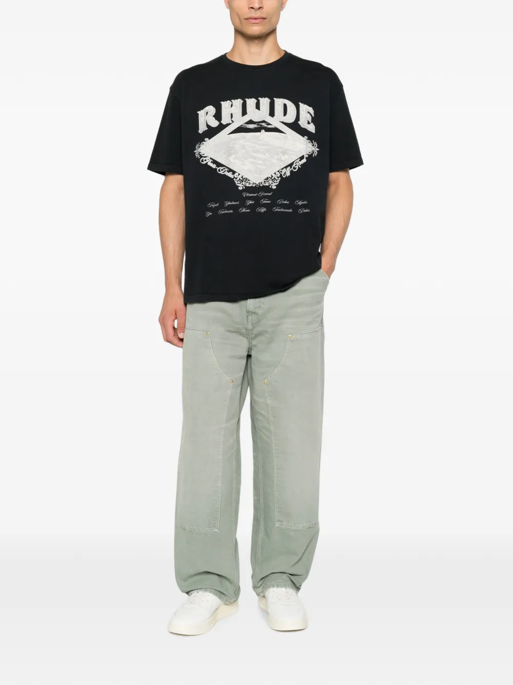 RHUDE Dakar T-shirt Zwart
