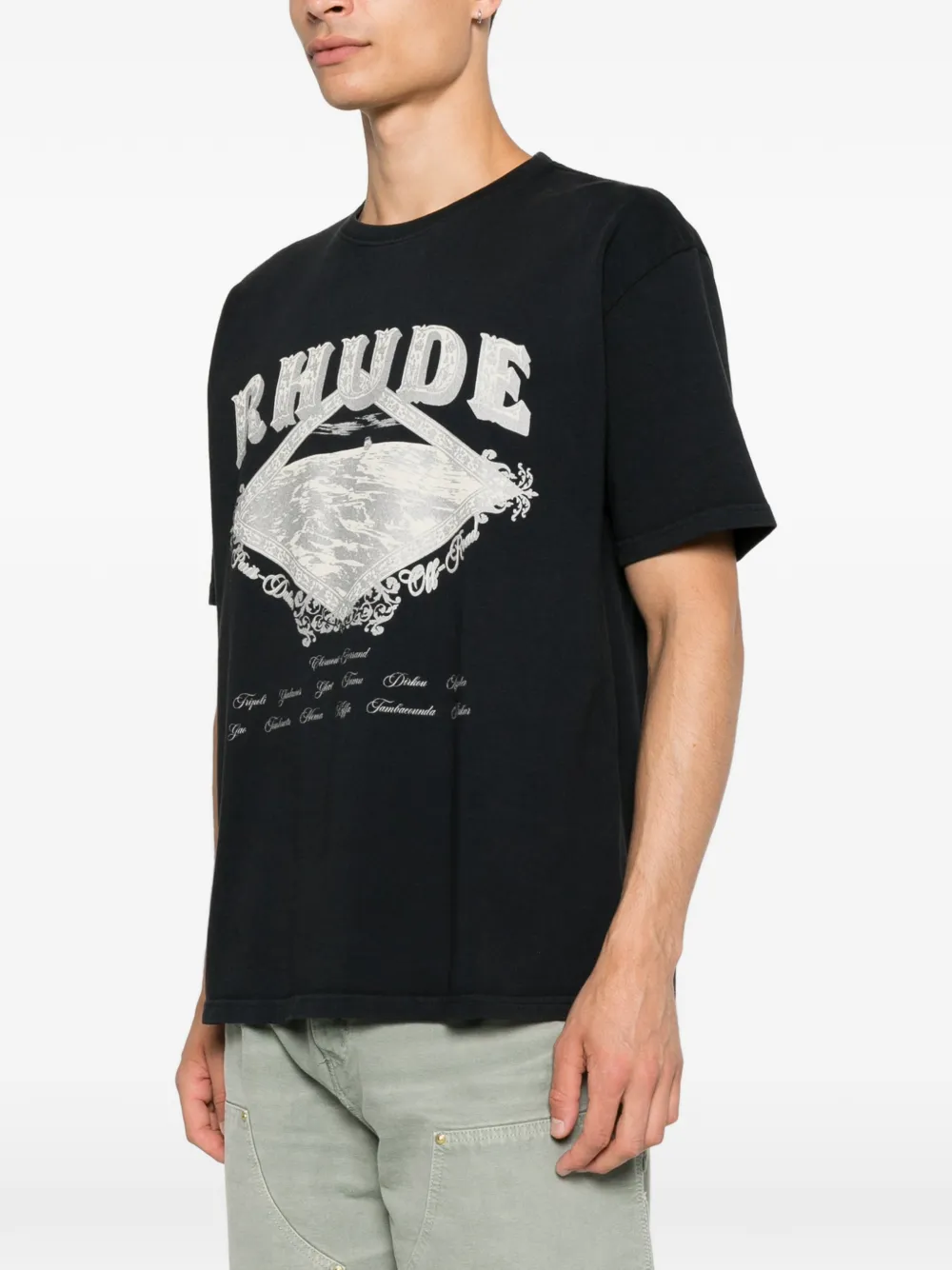 RHUDE Dakar T-shirt Zwart
