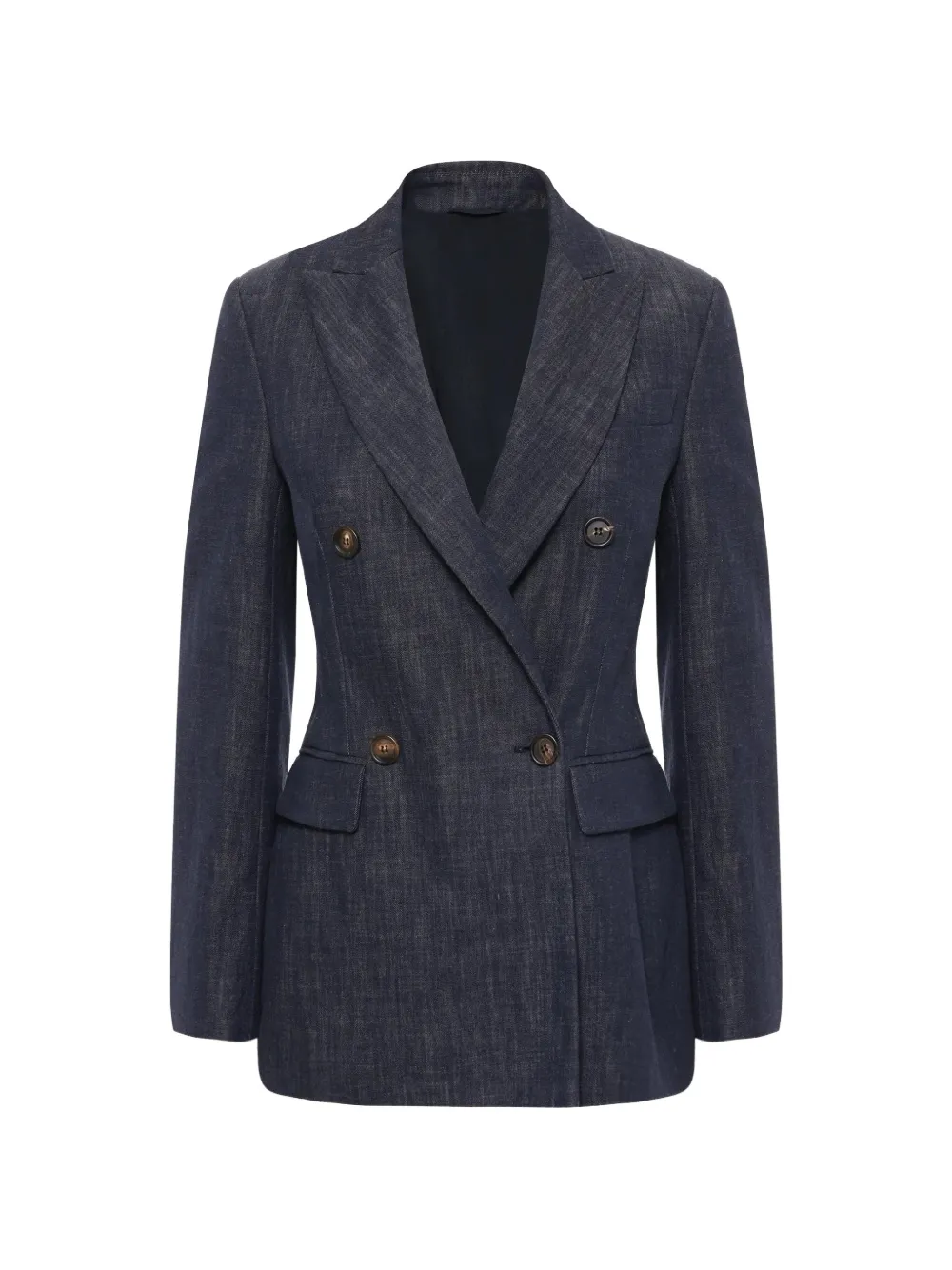 Brunello Cucinelli double-breasted blazer - Blau