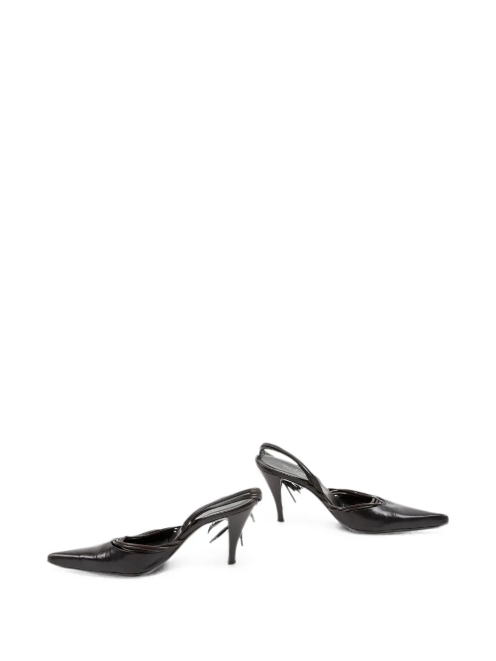 Saint Laurent Pre-Owned 1990s Rive Gauche tassel pumps - Black