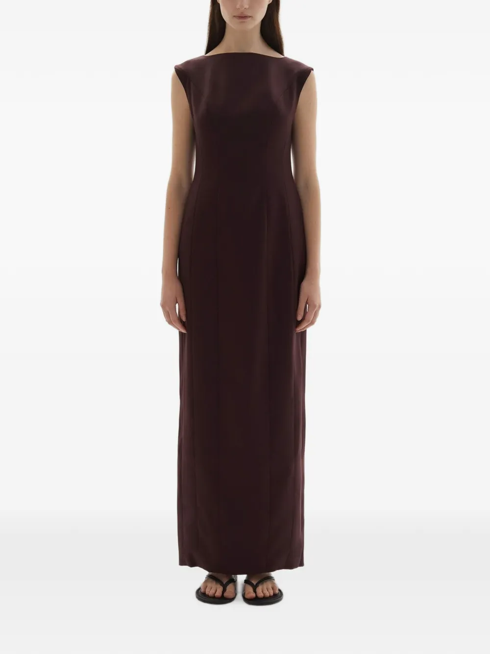 JOAEN Kelli boat-neck maxi dress
