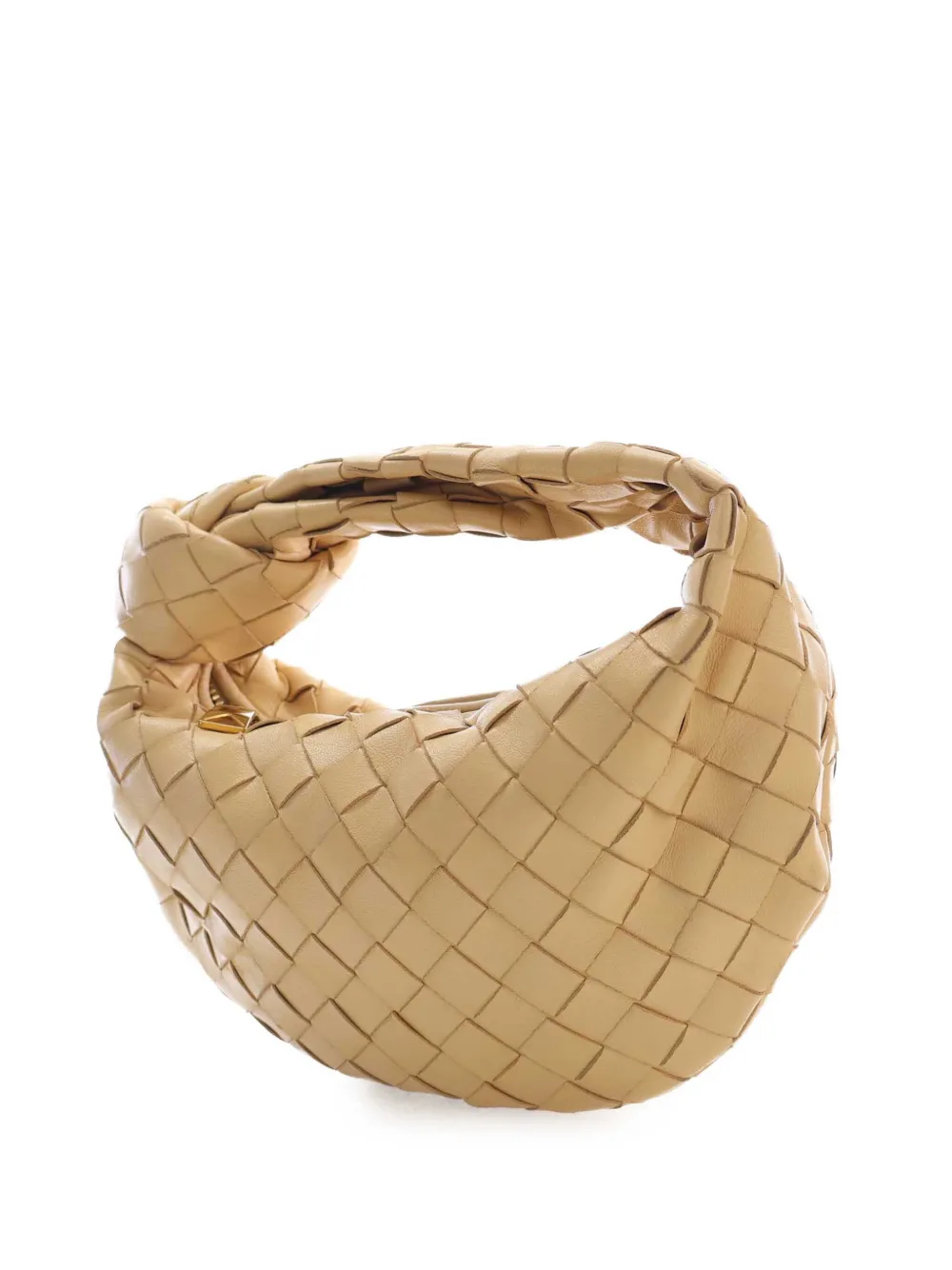 Bottega Veneta Pre-Owned Borsa passepartout Jodie mini in nappa con design Intrecciato 2012-2026 - Toni neutri