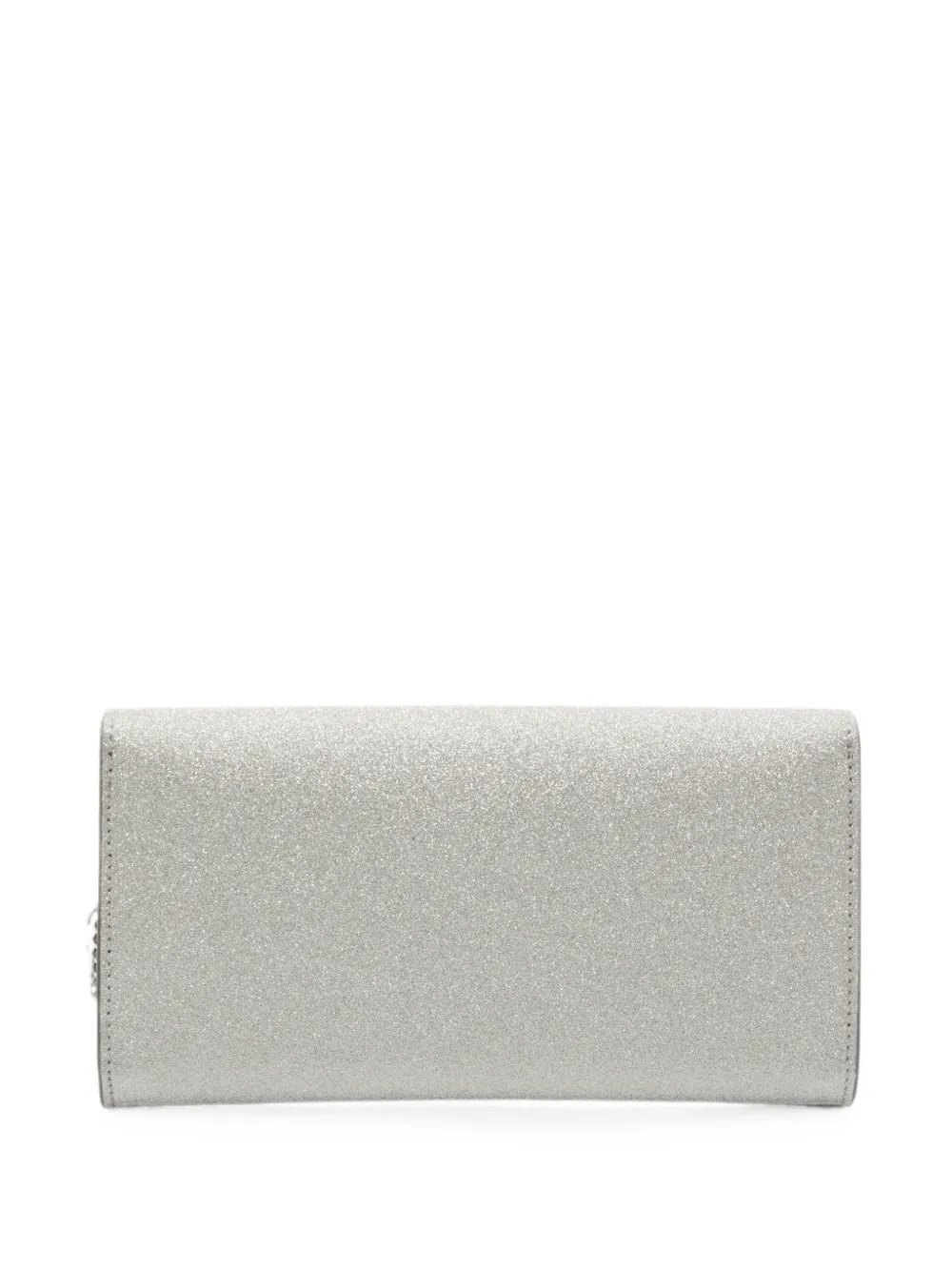Jimmy Choo Emmie clutch met glitter-afwerking Zilver