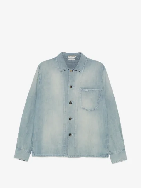 JW Anderson Chambray Hemd mit Logo-Patch