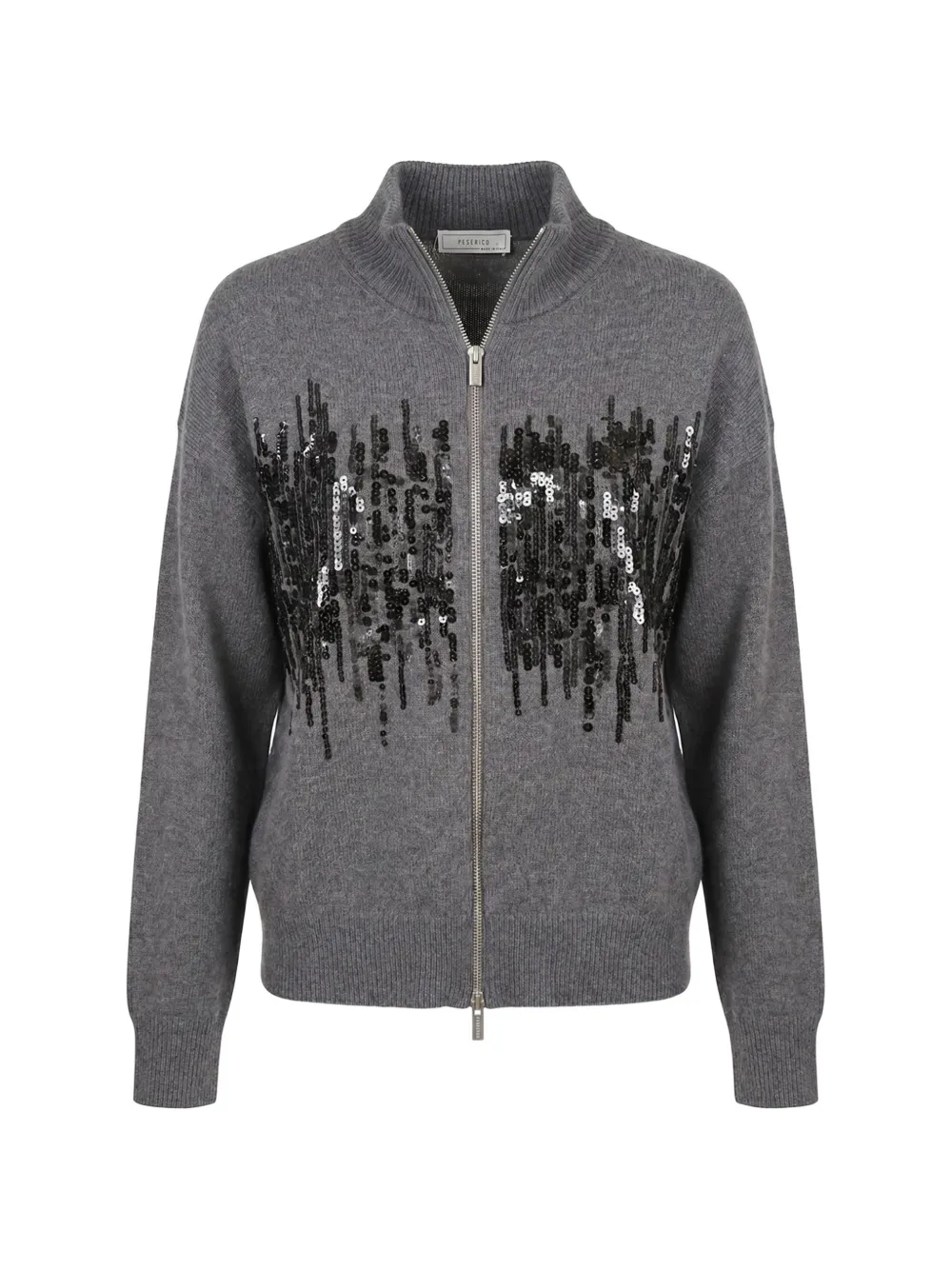 Peserico Cardigan mit Pailletten - Grau