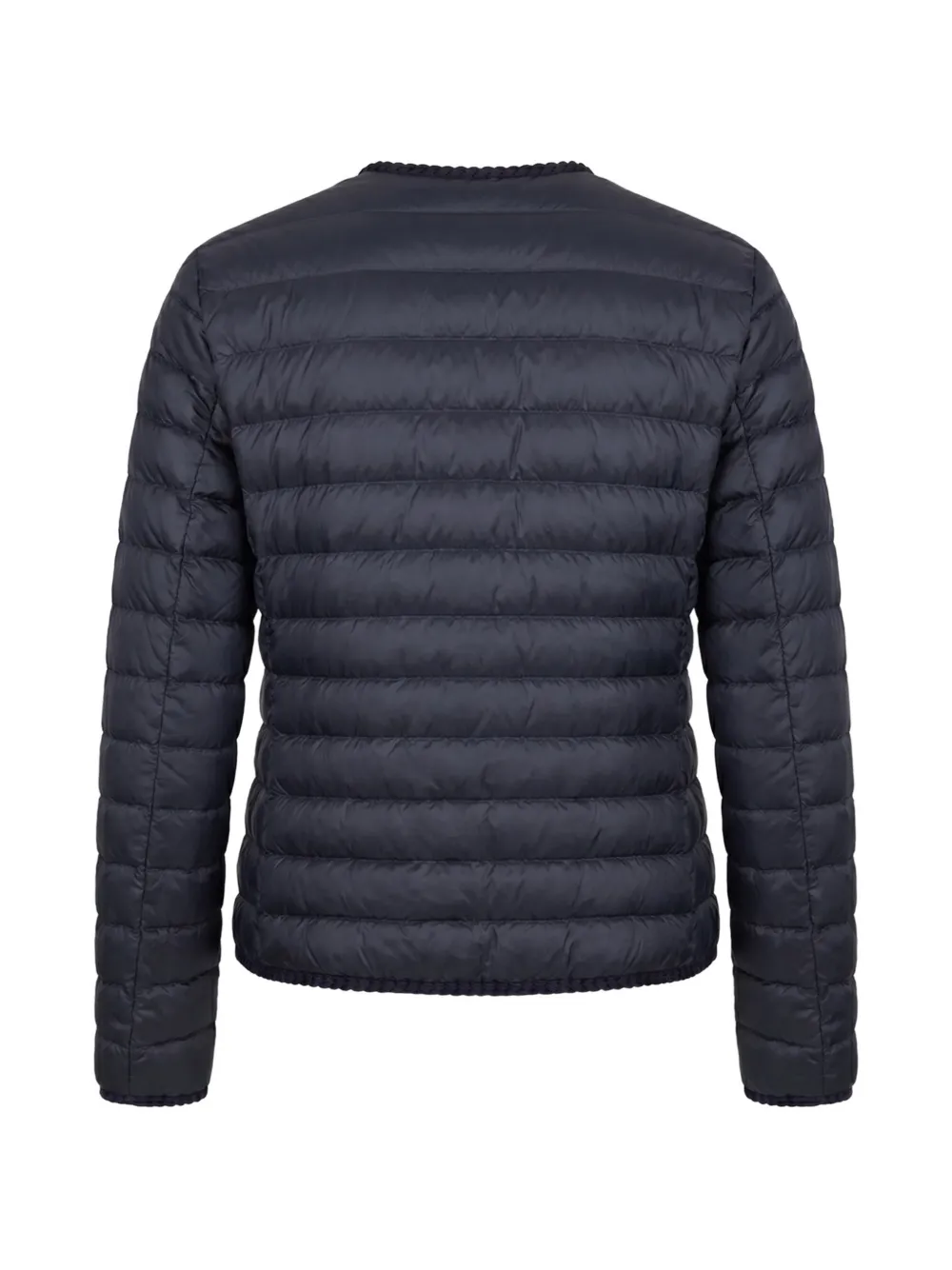 Moncler Circaete gewatteerd jack met gevlochten afwerking Blauw