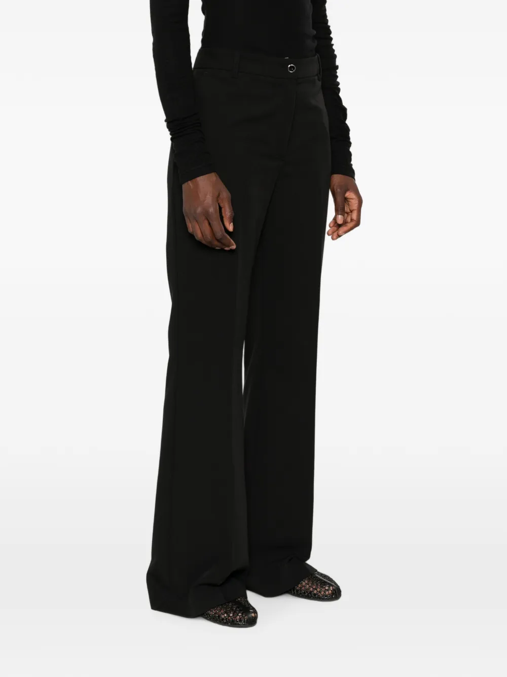 PINKO Flared pantalon Zwart