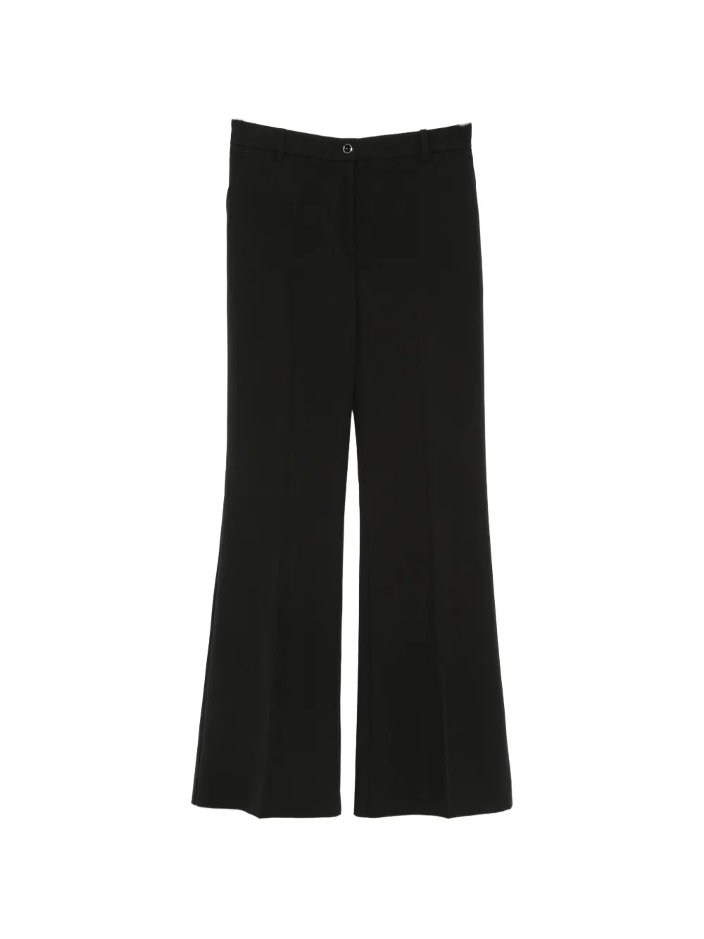 PINKO pressed-crease flared trousers - Nero