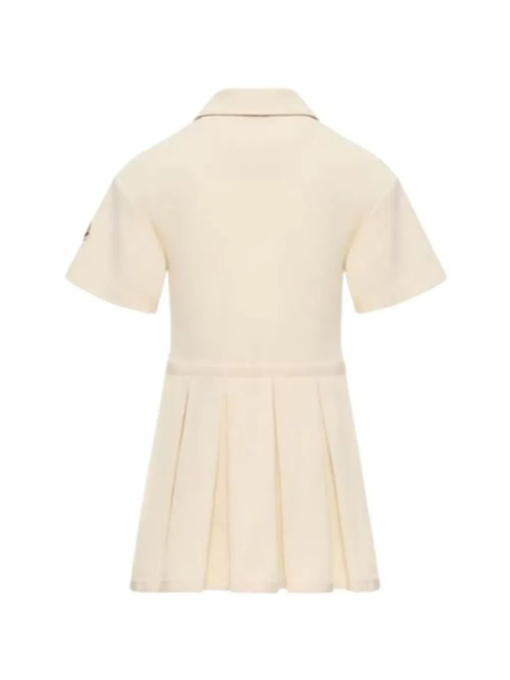Moncler Enfant Jurk met plooien Beige