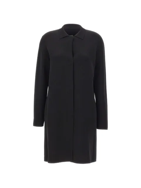 Kangra straight-cut classic-collar coat