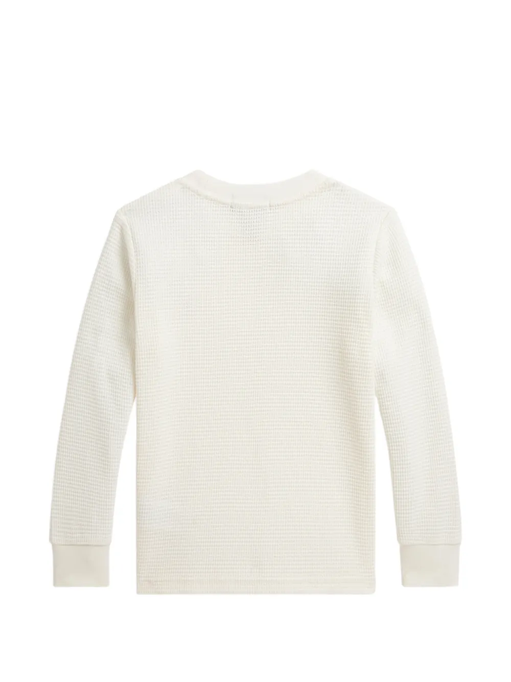 POLO RALPH LAUREN KIDS Wafelgebreid T-shirt Beige