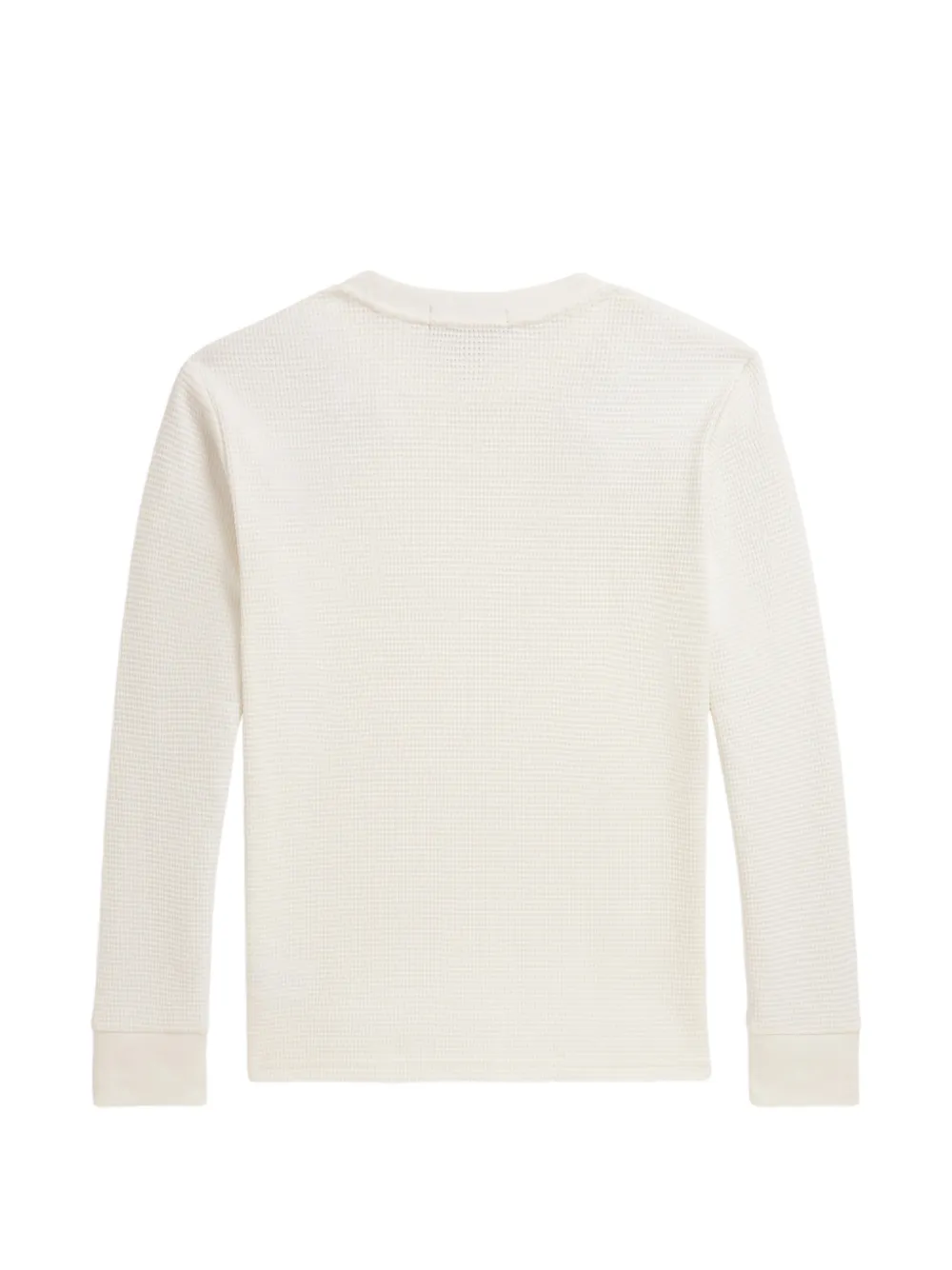POLO RALPH LAUREN KIDS Pony wafelgebreid T-shirt Beige