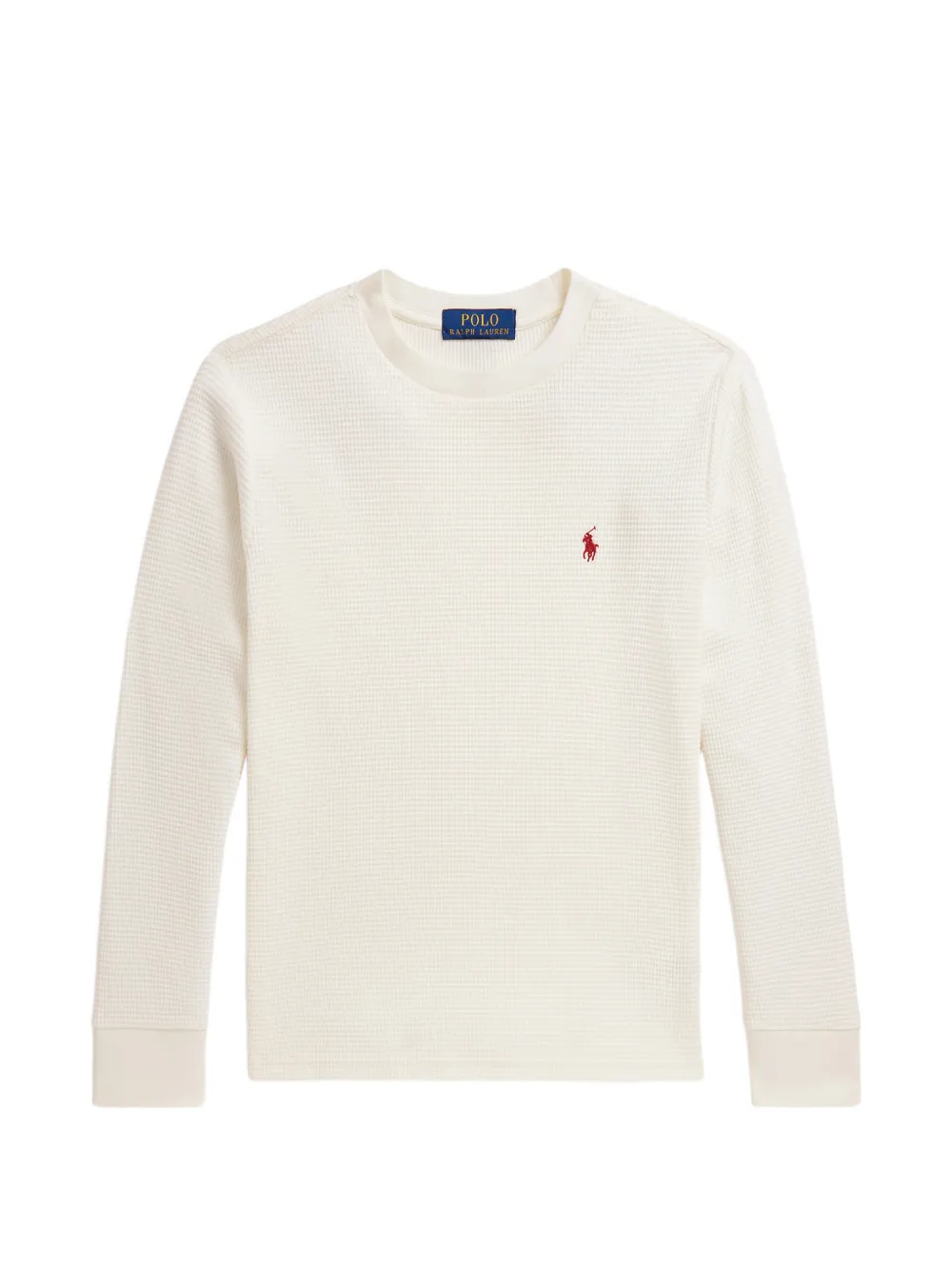 POLO RALPH LAUREN KIDS Pony T-Shirt aus Waffelstrick - Nude