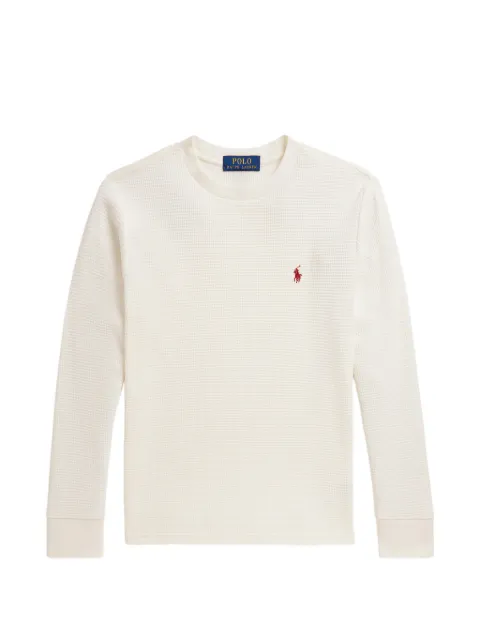 POLO RALPH LAUREN KIDS playera de tejido waffle