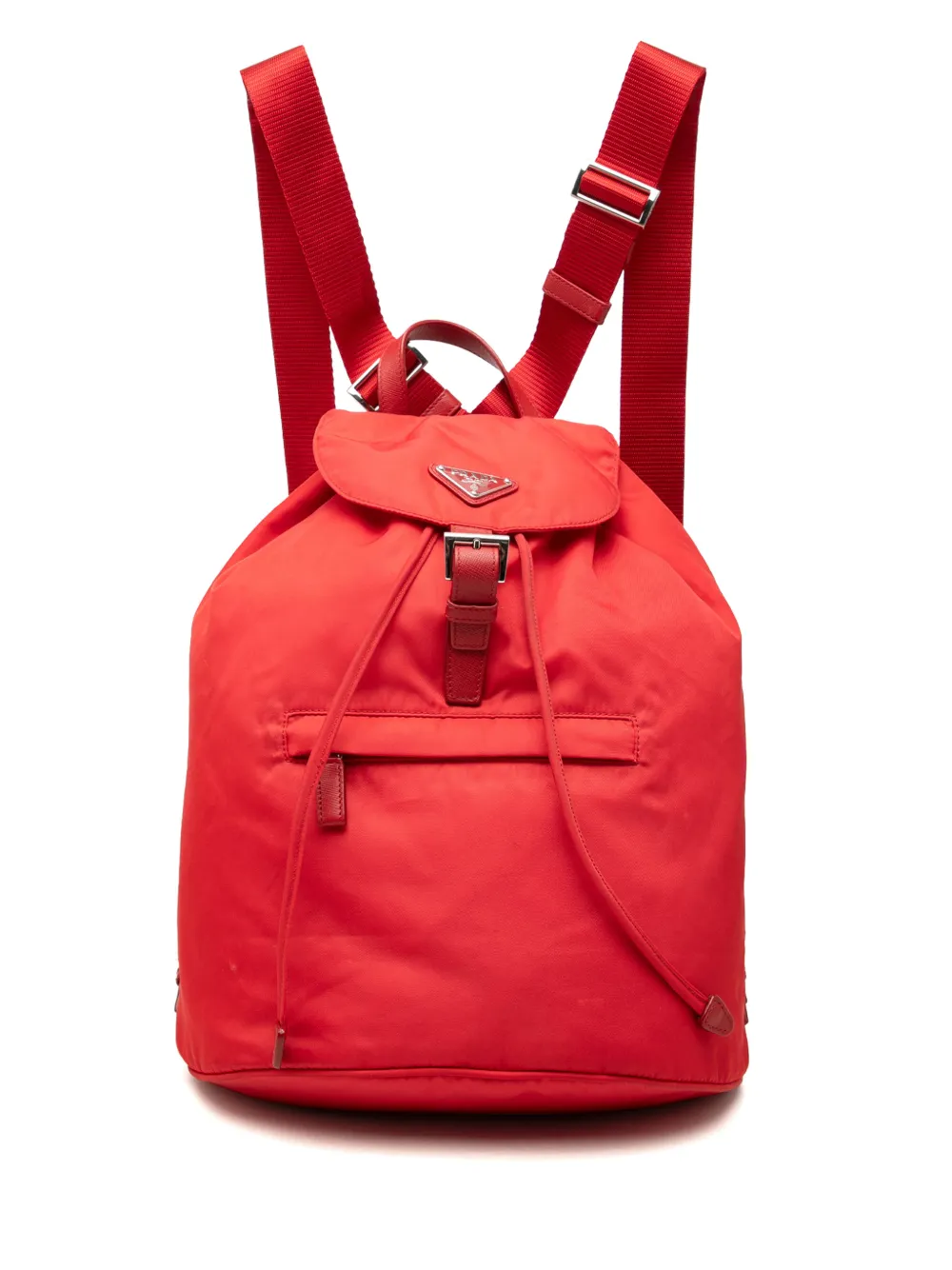 Prada Pre-Owned Zaino in tessuto 2013-2026 - Rosso