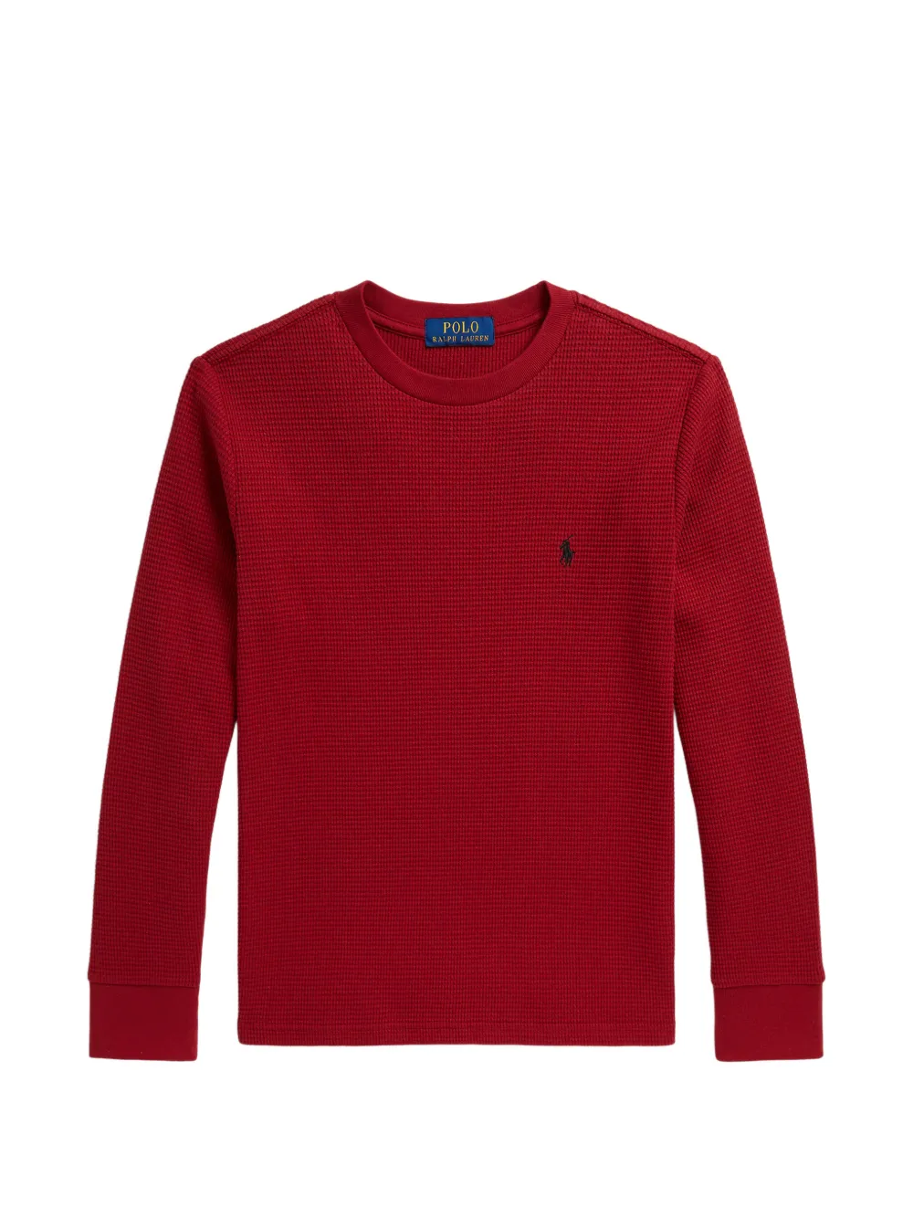 POLO RALPH LAUREN KIDS Sweatshirt aus Waffelstrick-Strick - Rot